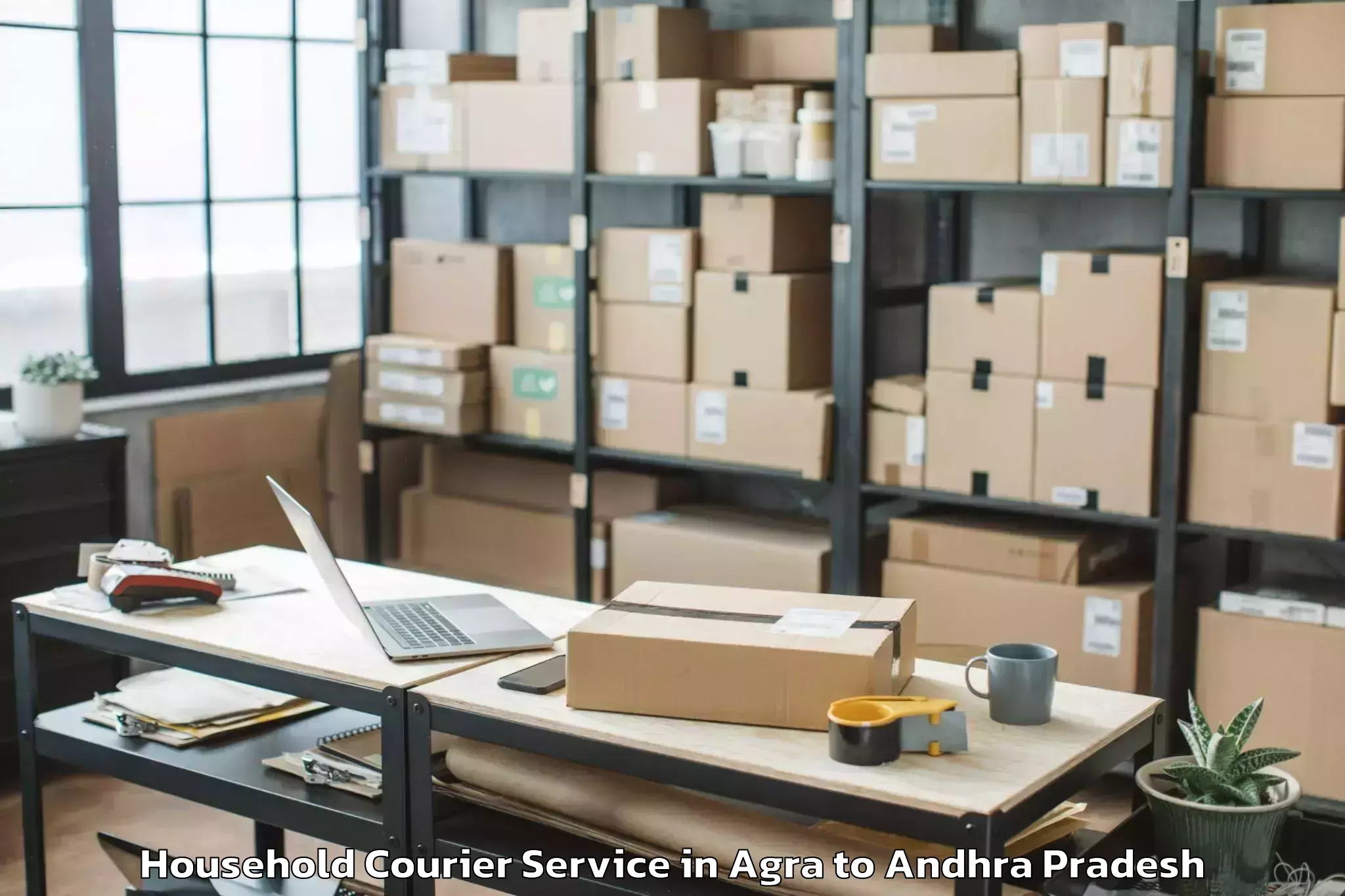 Easy Agra to Pedagantyada Household Courier Booking